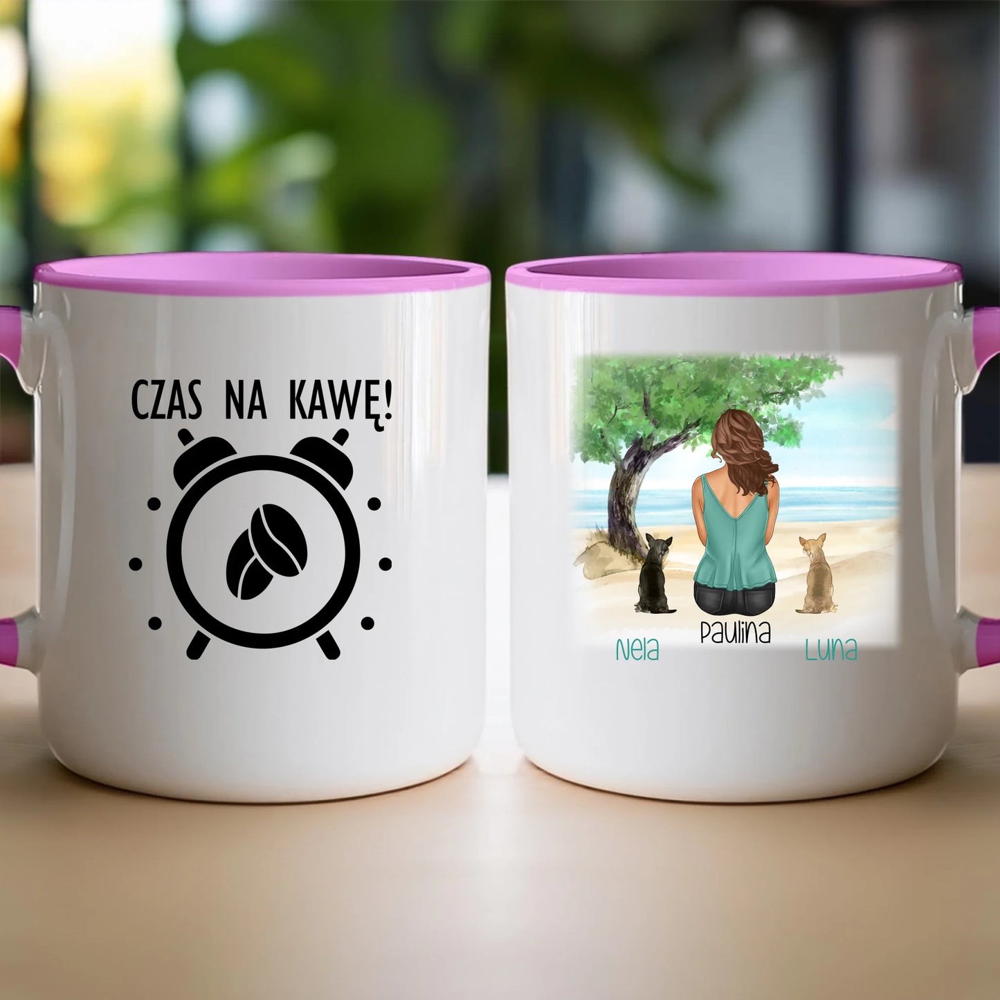 Kubek personalizowany dla Kobiety - psy i koty #519