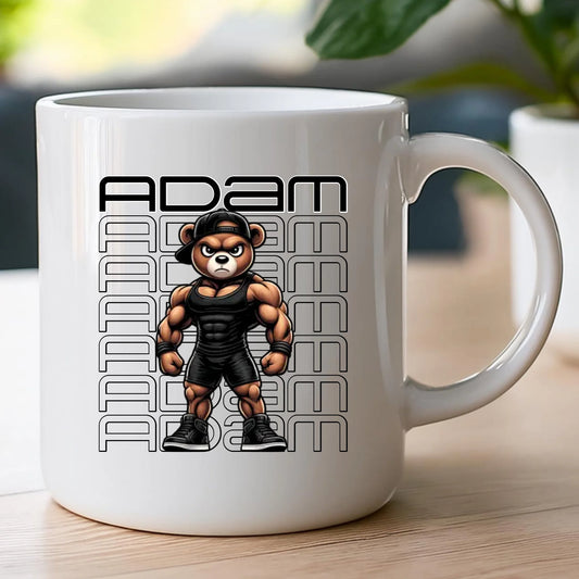 Kubek dla chłopaka - silny misiek #367