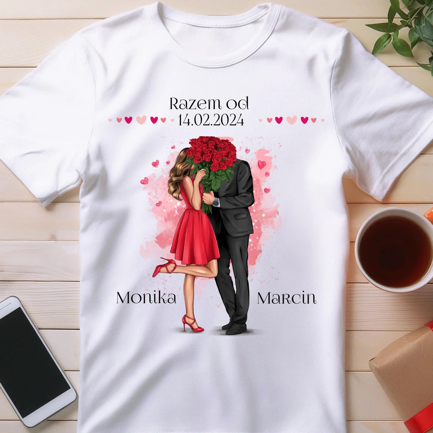 Koszulka personalizowana dla par #55