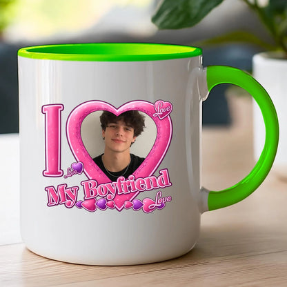 Kubek z własnym zdjęciem - I Love My Boyfriend