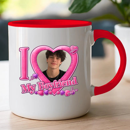 Kubek z własnym zdjęciem - I Love My Boyfriend