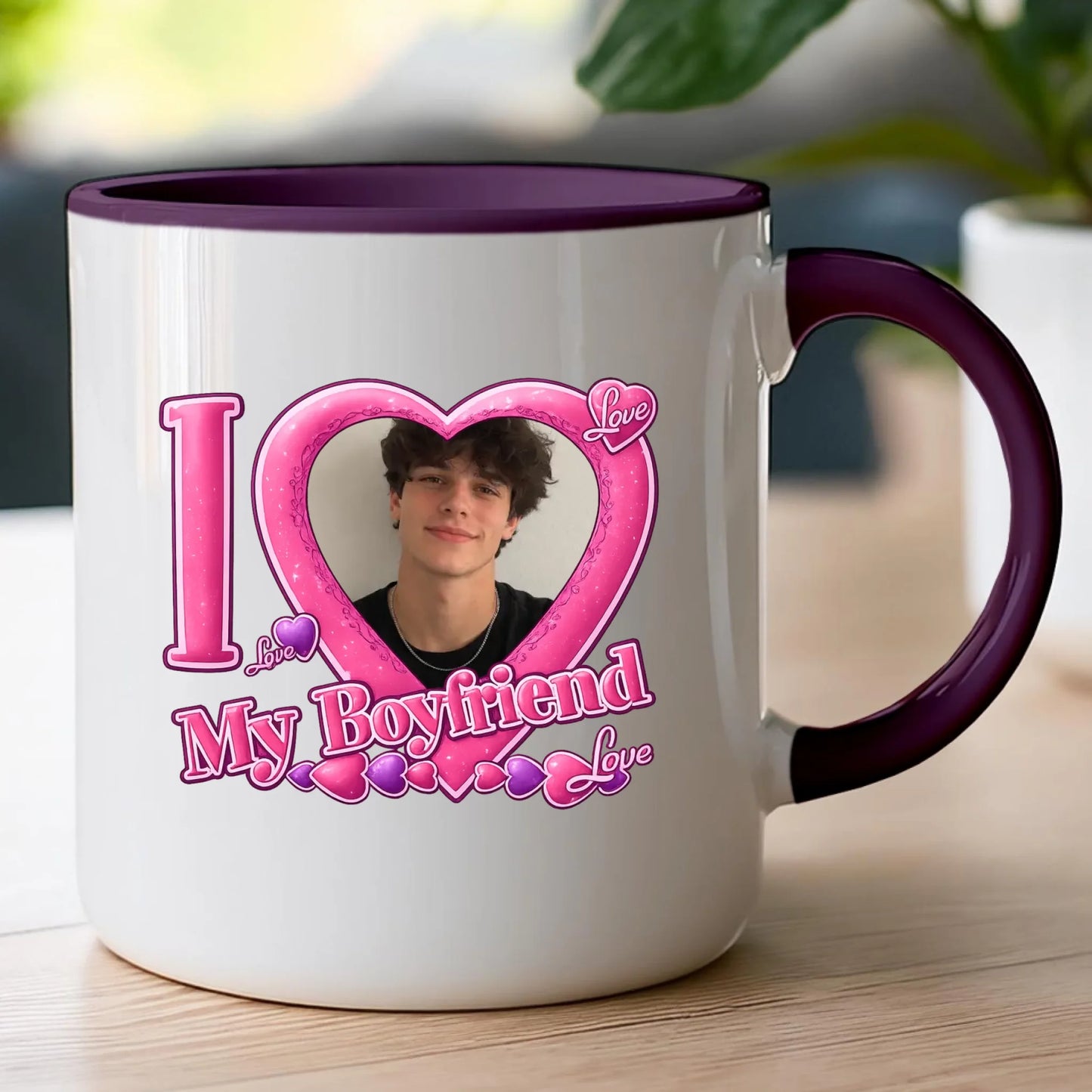Kubek z własnym zdjęciem - I Love My Boyfriend