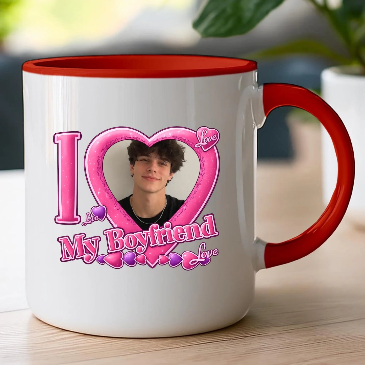 Kubek z własnym zdjęciem - I Love My Boyfriend