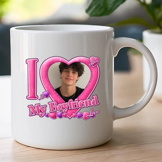 Kubek z własnym zdjęciem - I Love My Boyfriend