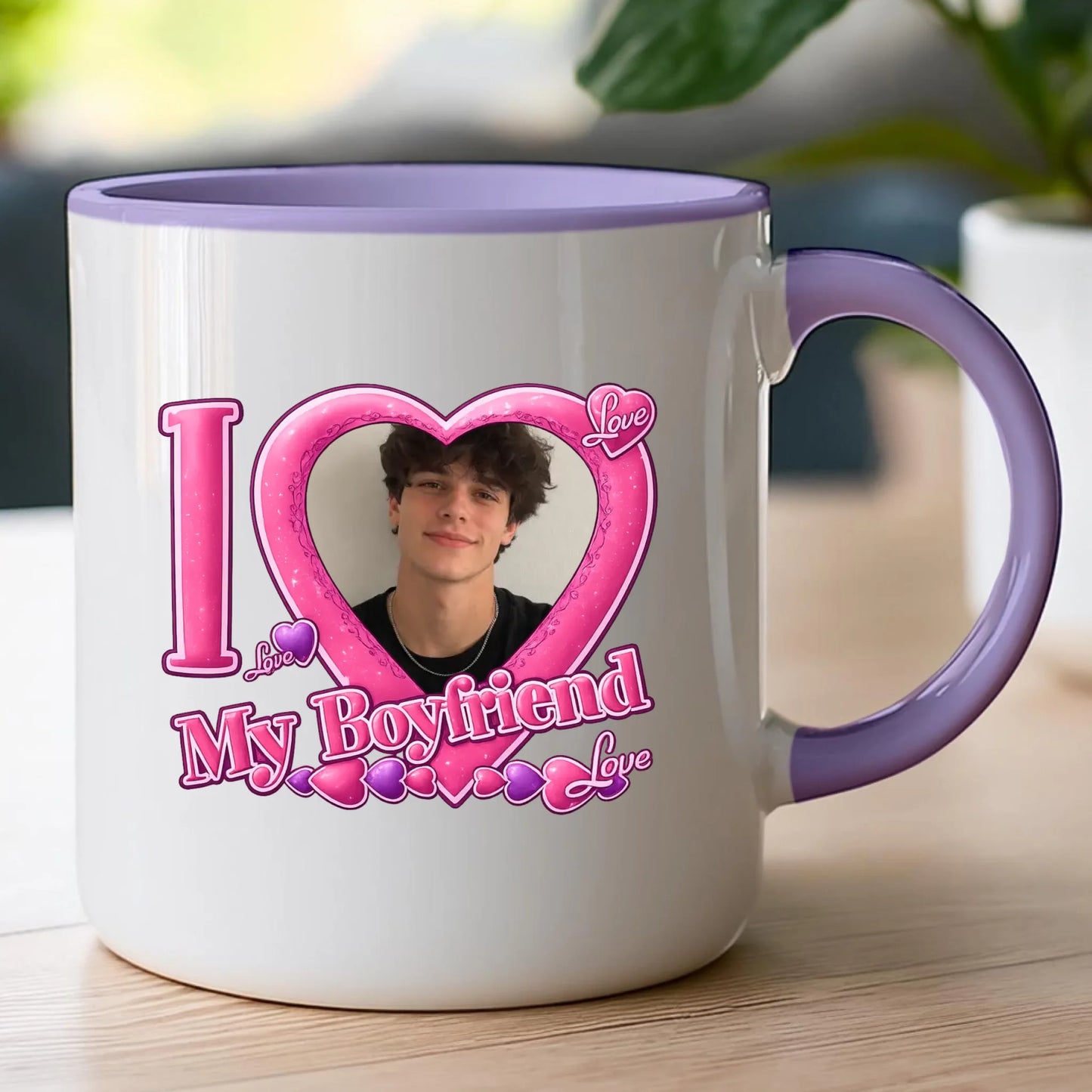 Kubek z własnym zdjęciem - I Love My Boyfriend