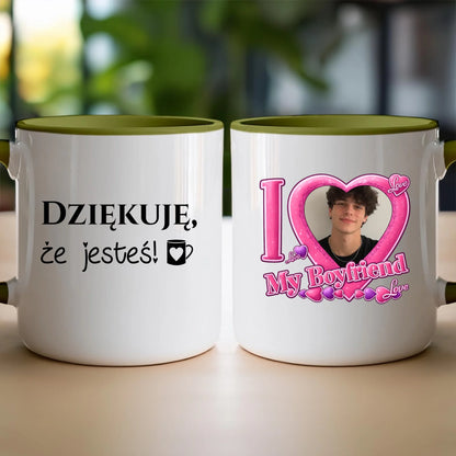 Kubek z własnym zdjęciem - I Love My Boyfriend