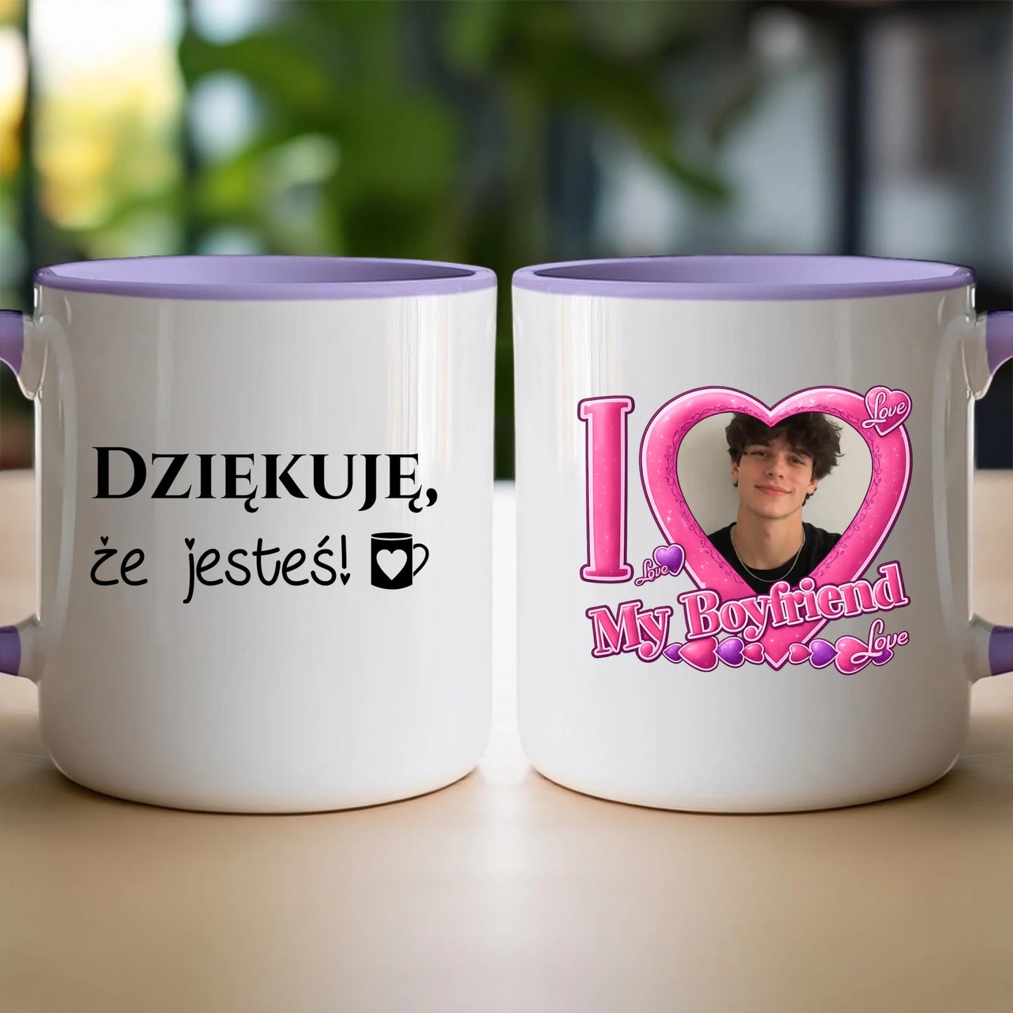 Kubek z własnym zdjęciem - I Love My Boyfriend