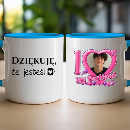 Kubek z własnym zdjęciem - I Love My Boyfriend