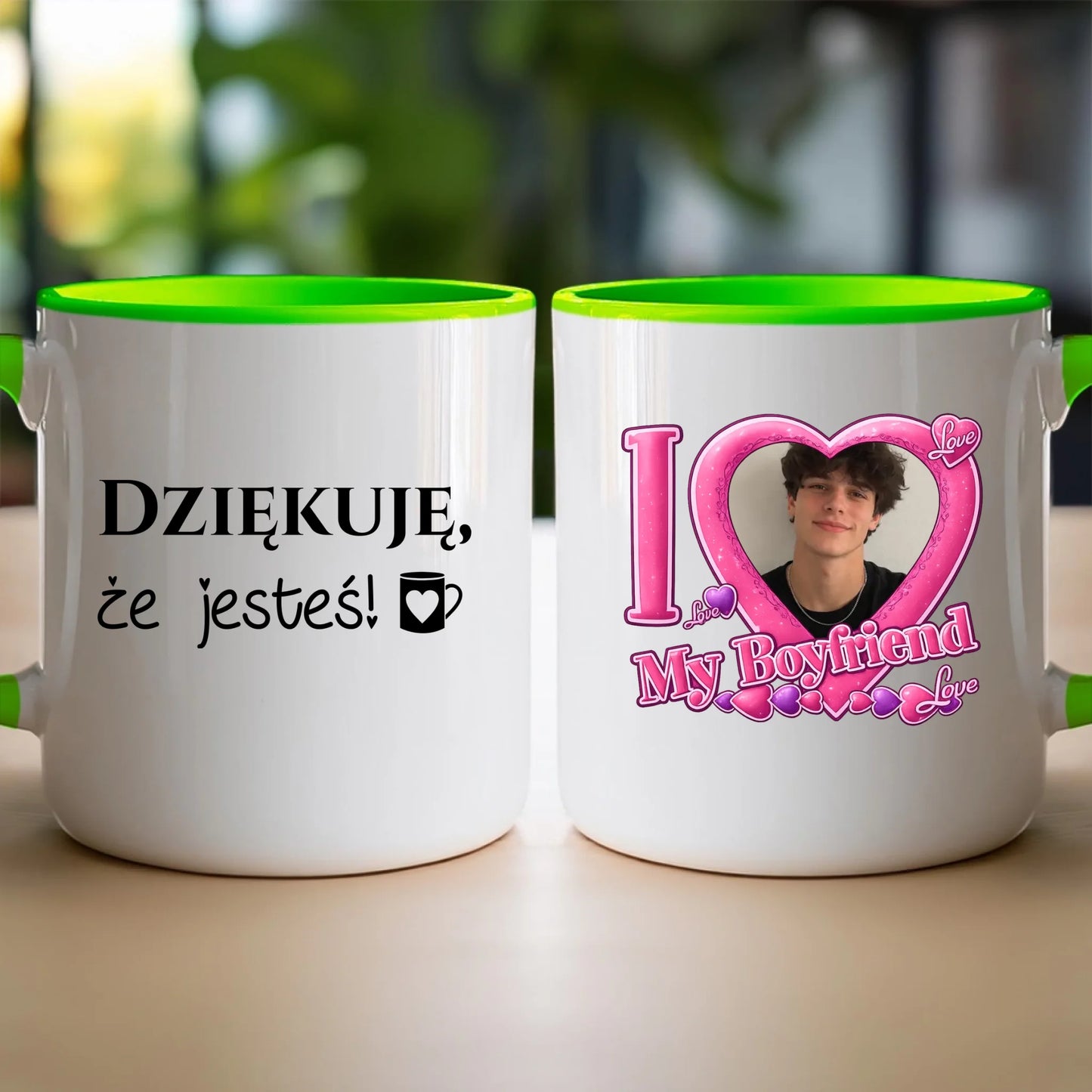 Kubek z własnym zdjęciem - I Love My Boyfriend