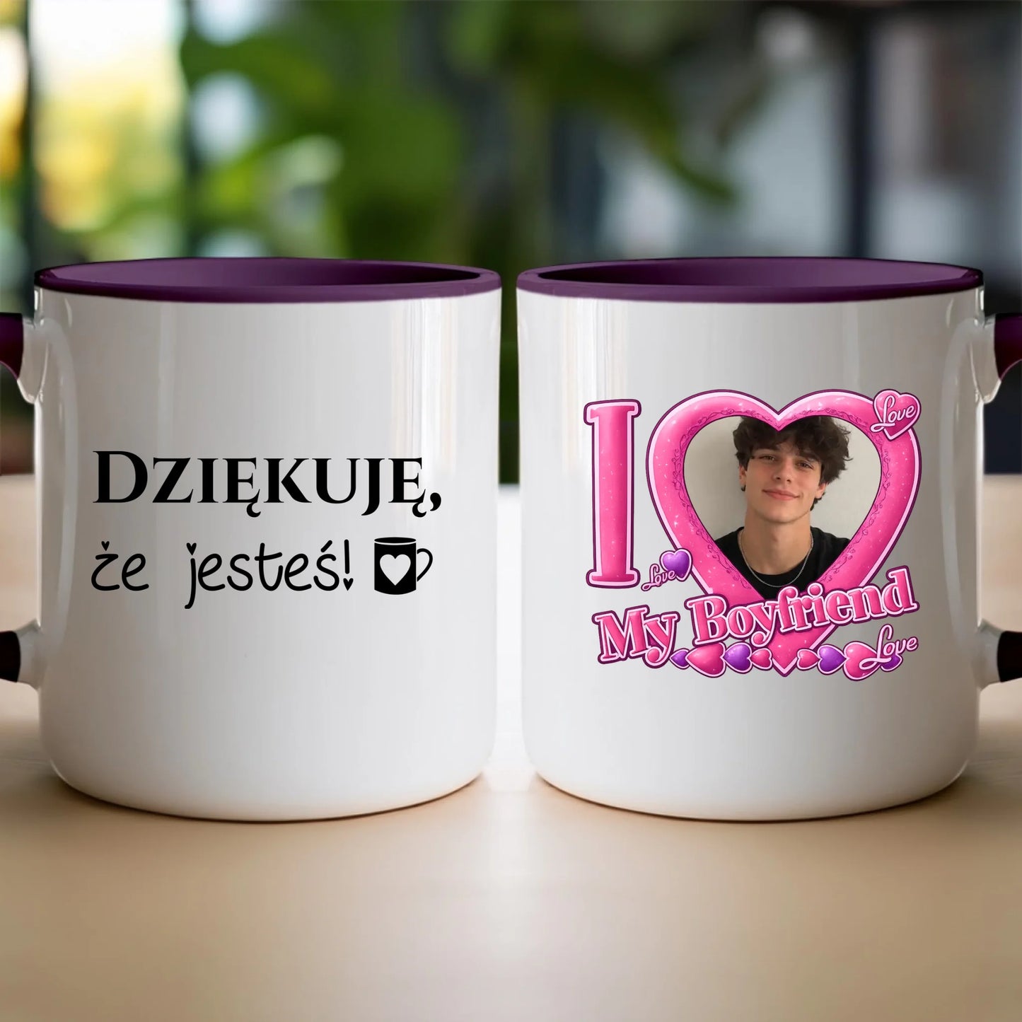 Kubek z własnym zdjęciem - I Love My Boyfriend