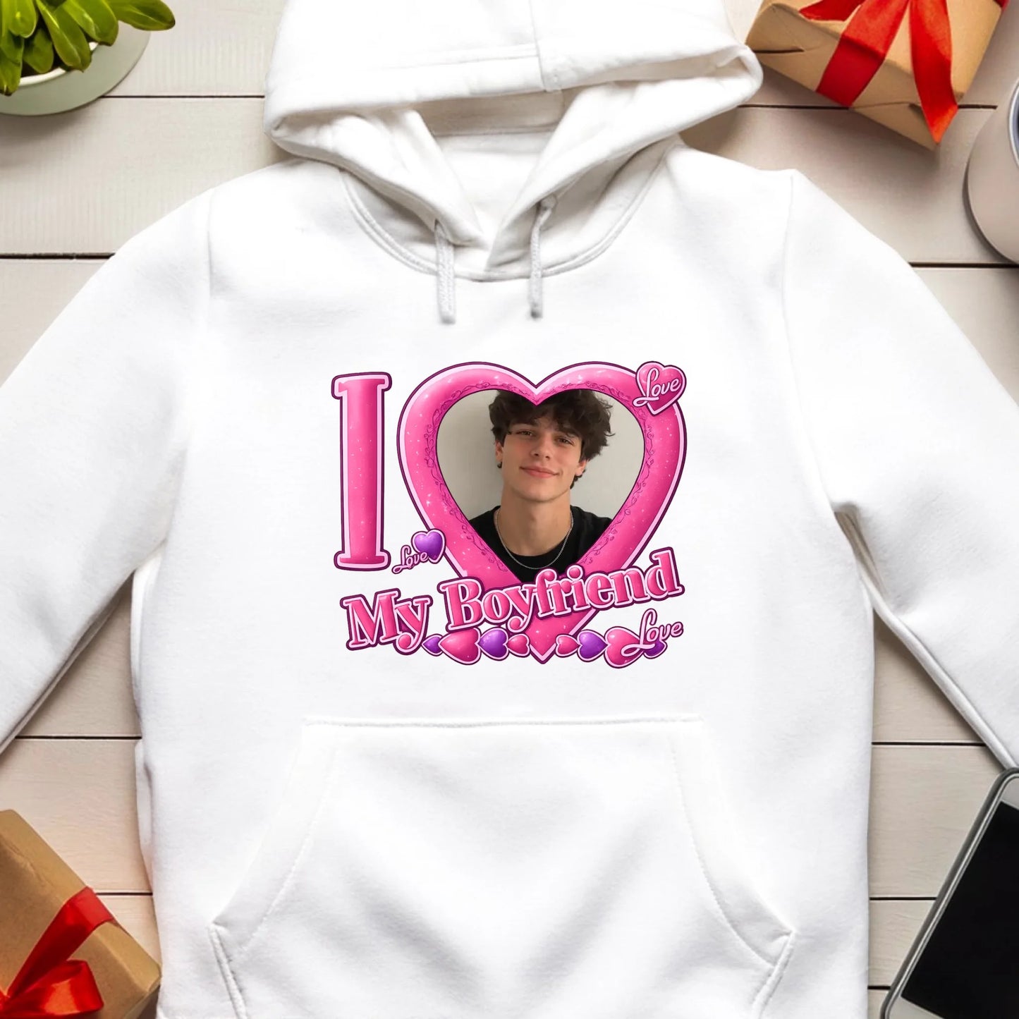 Bluza z własnym zdjęciem - I Love My Boyfriend
