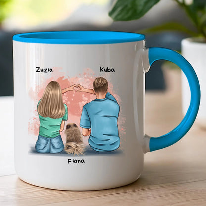 Kubek personalizowany dla par - piesek #66