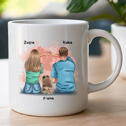 Kubek personalizowany dla par - piesek #66