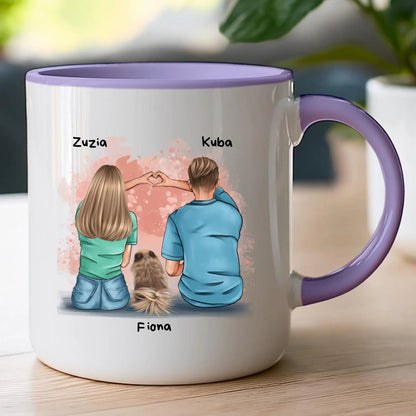 Kubek personalizowany dla par - piesek #66