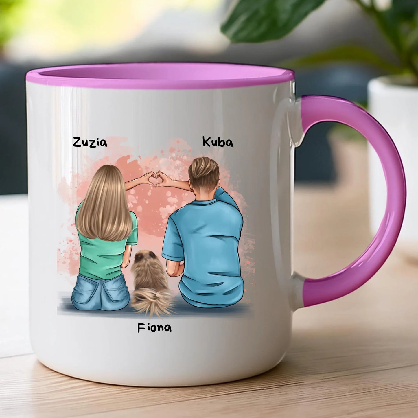 Kubek personalizowany dla par - piesek #66