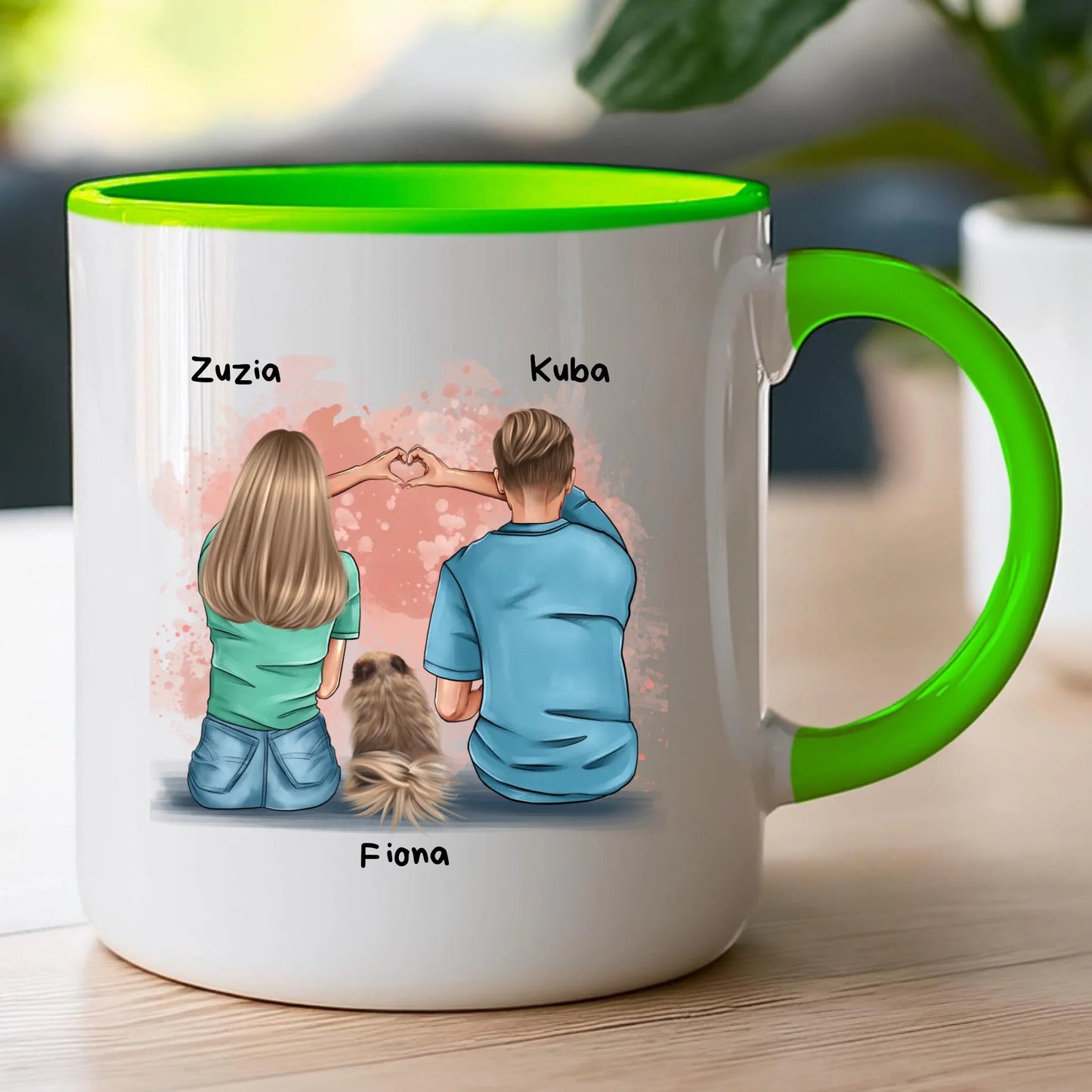 Kubek personalizowany dla par - piesek #66
