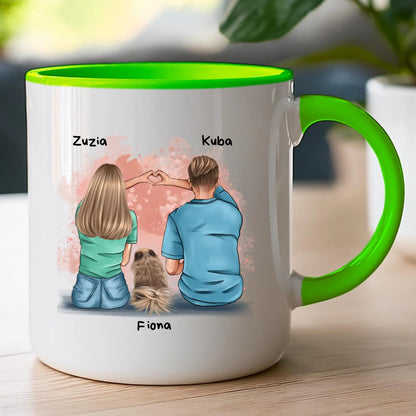 Kubek personalizowany dla par - piesek #66