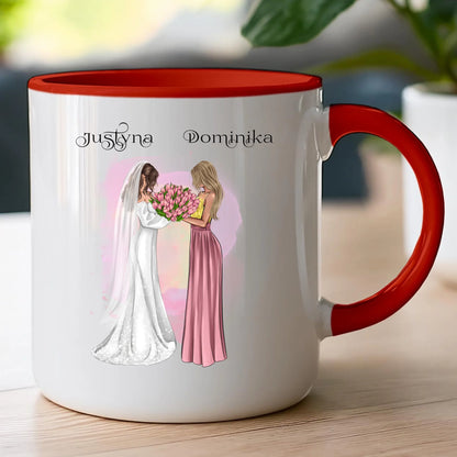 Kubek personalizowany dla przyjaciółek - ślub #142