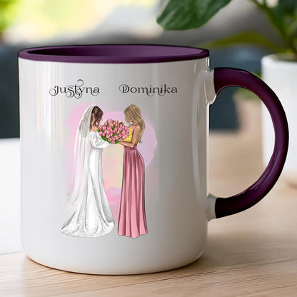 Kubek personalizowany dla przyjaciółek - ślub #142