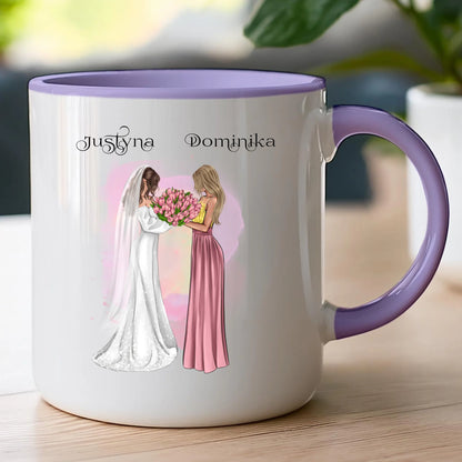 Kubek personalizowany dla przyjaciółek - ślub #142