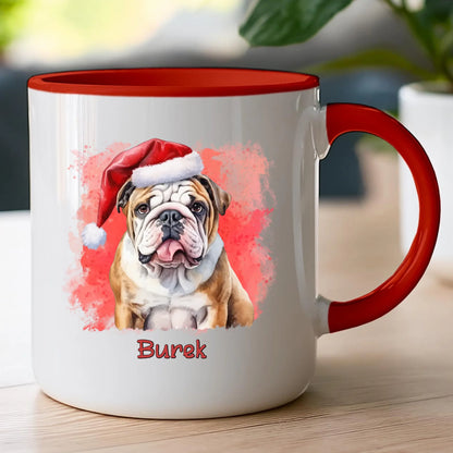 Kubek personalizowany świąteczny z psem #46