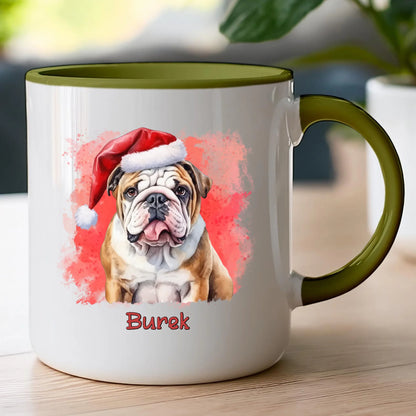 Kubek personalizowany świąteczny z psem #46