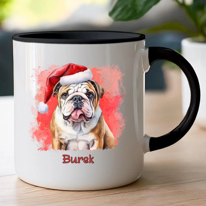 Kubek personalizowany świąteczny z psem #46