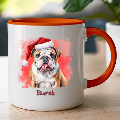 Kubek personalizowany świąteczny z psem #46