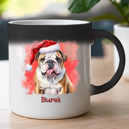 Kubek personalizowany świąteczny z psem #46