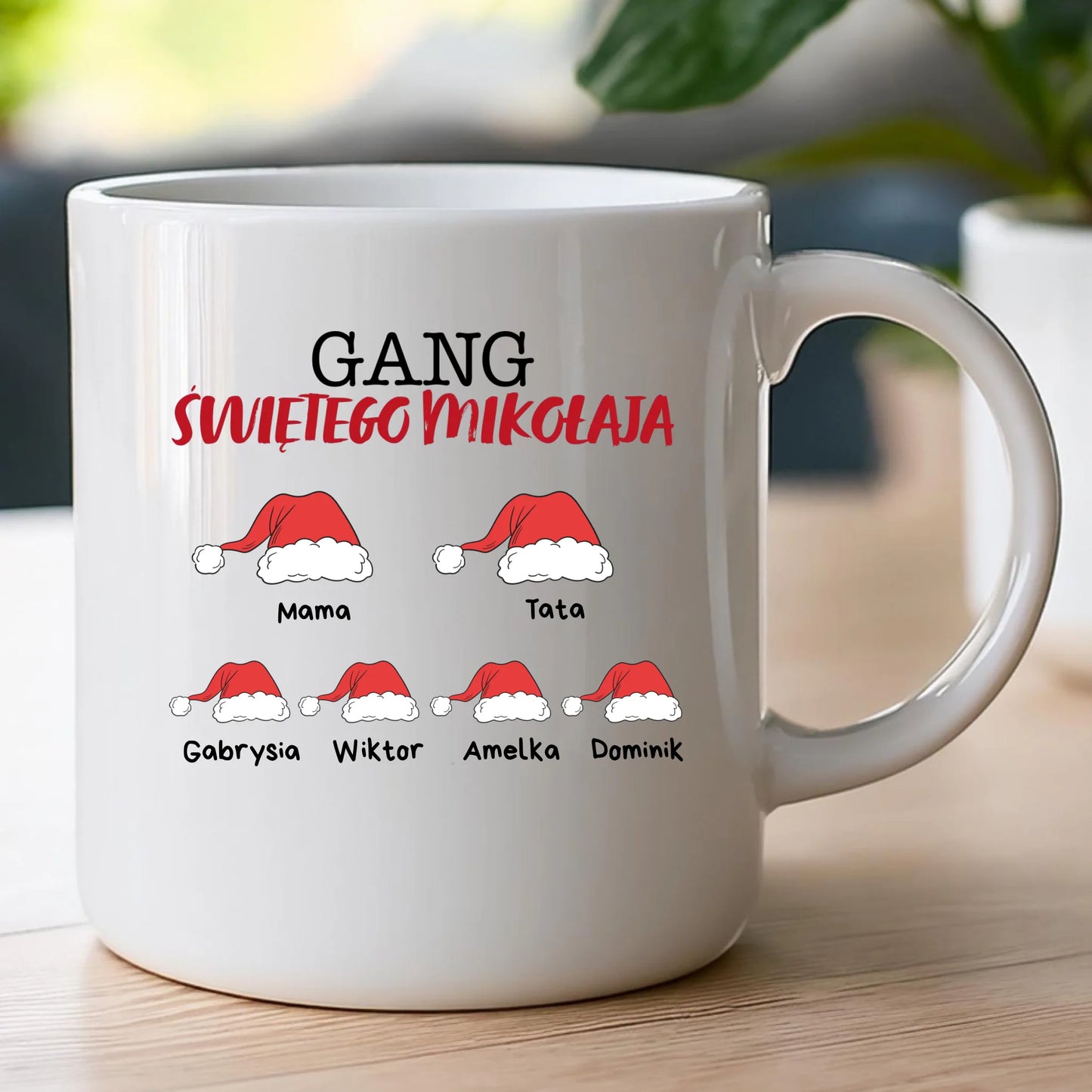 Kubek personalizowana dla rodziny - świąteczna #806
