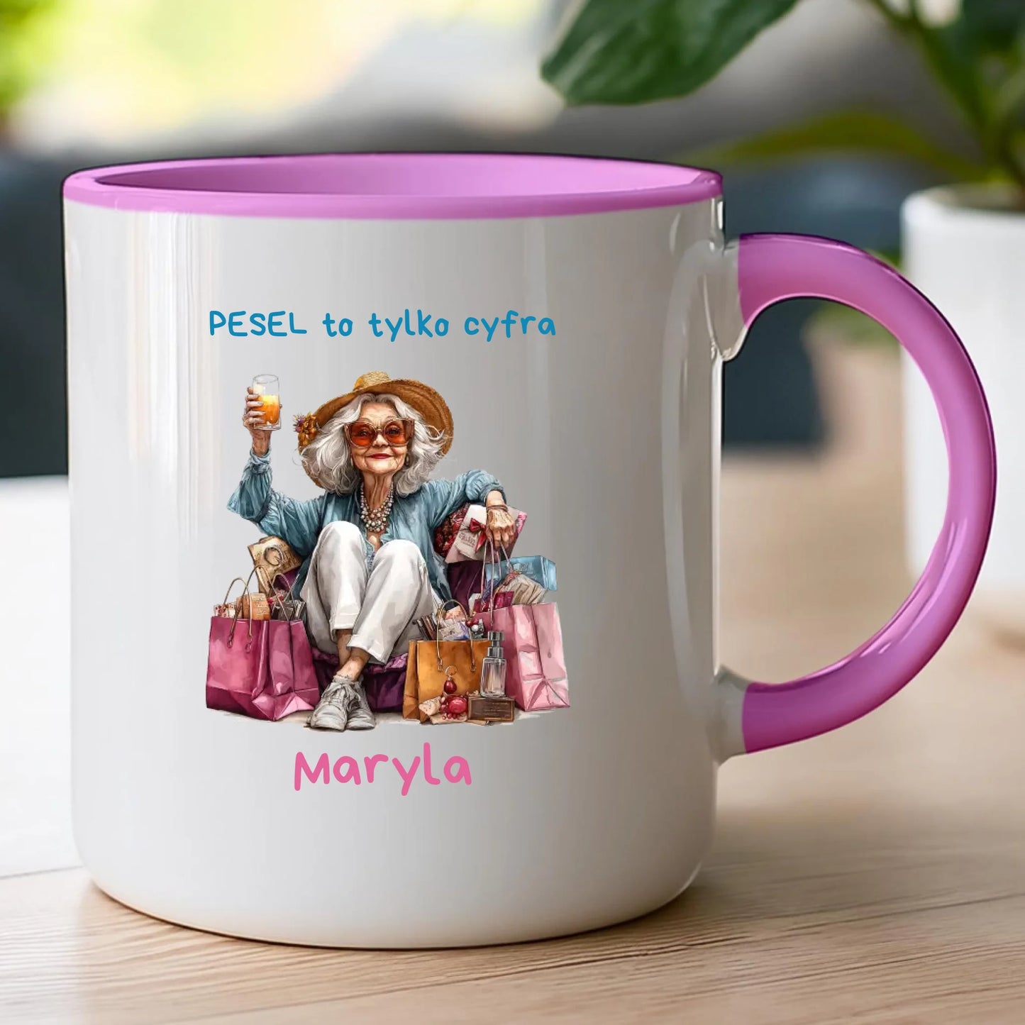 Kubek personalizowany dla starszej kobiety #405