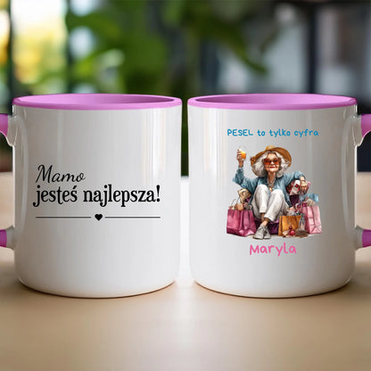 Kubek personalizowany dla starszej kobiety #405