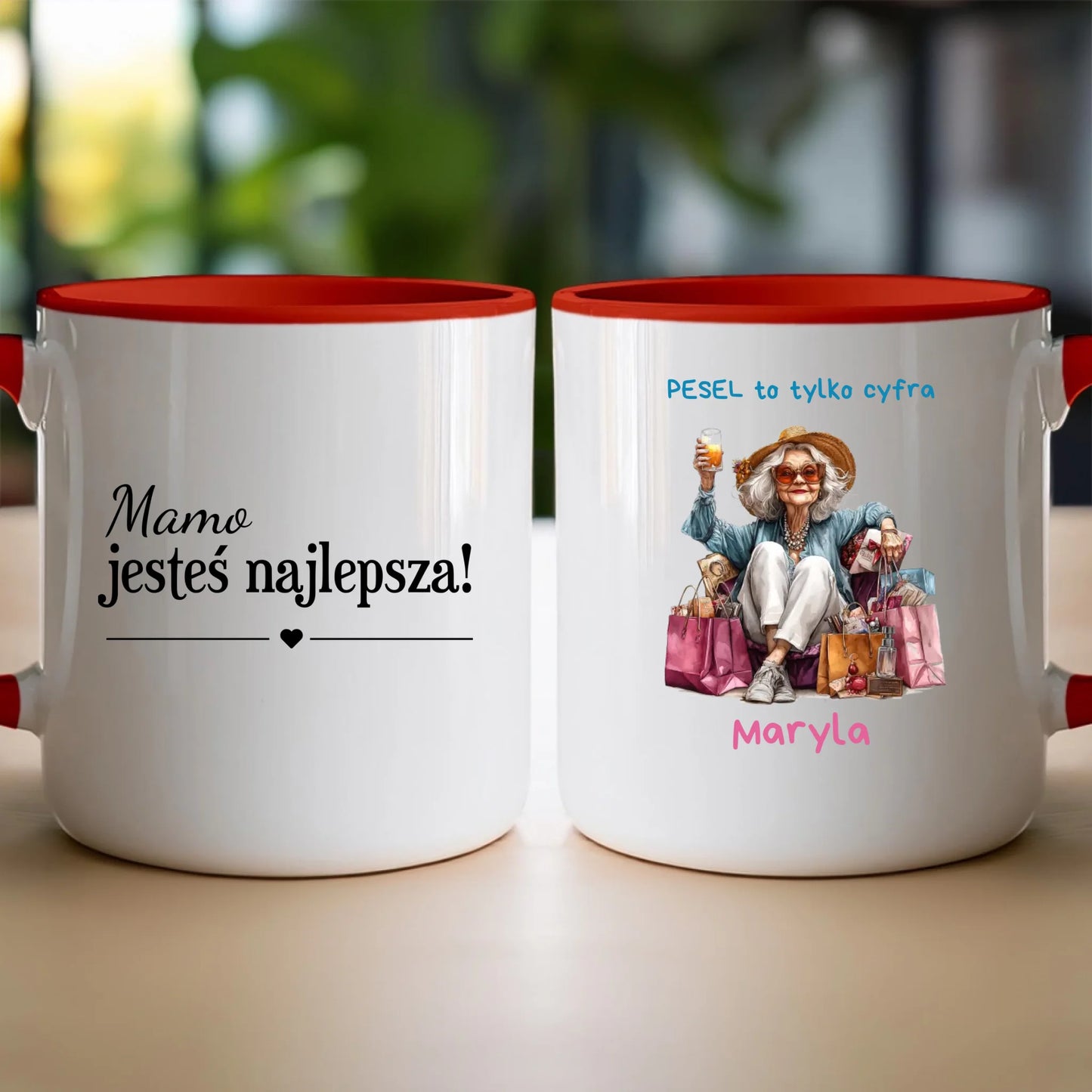 Kubek personalizowany dla starszej kobiety #405