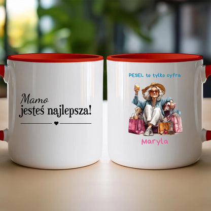 Kubek personalizowany dla starszej kobiety #405