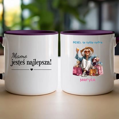 Kubek personalizowany dla starszej kobiety #405