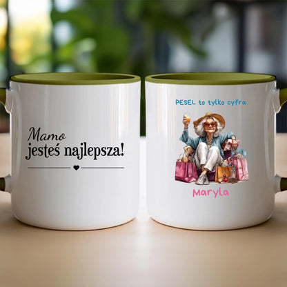 Kubek personalizowany dla starszej kobiety #405