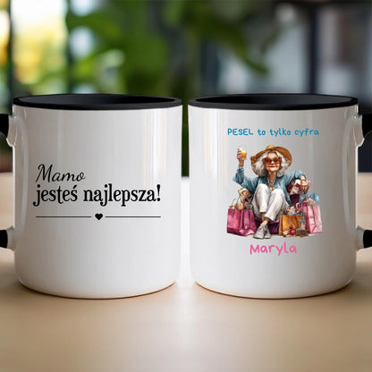 Kubek personalizowany dla starszej kobiety #405