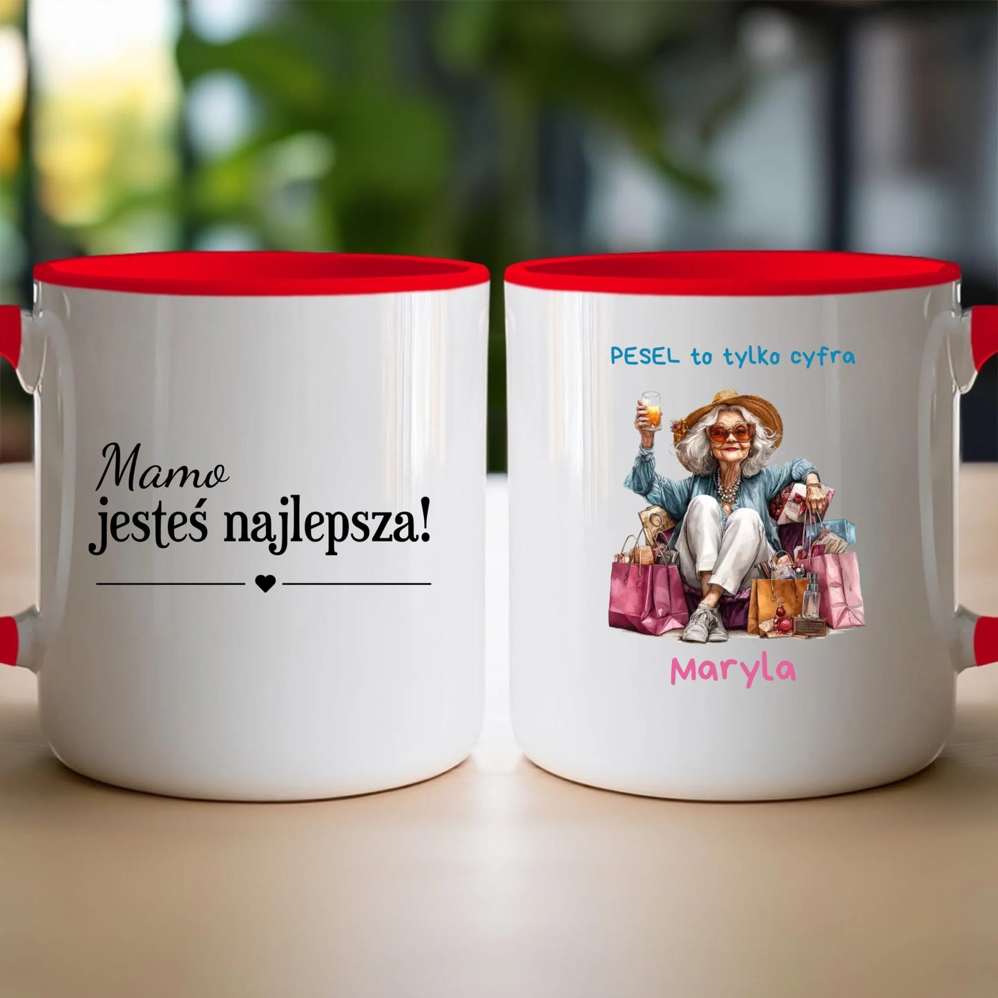 Kubek personalizowany dla starszej kobiety #405