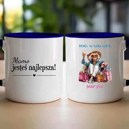 Kubek personalizowany dla starszej kobiety #405