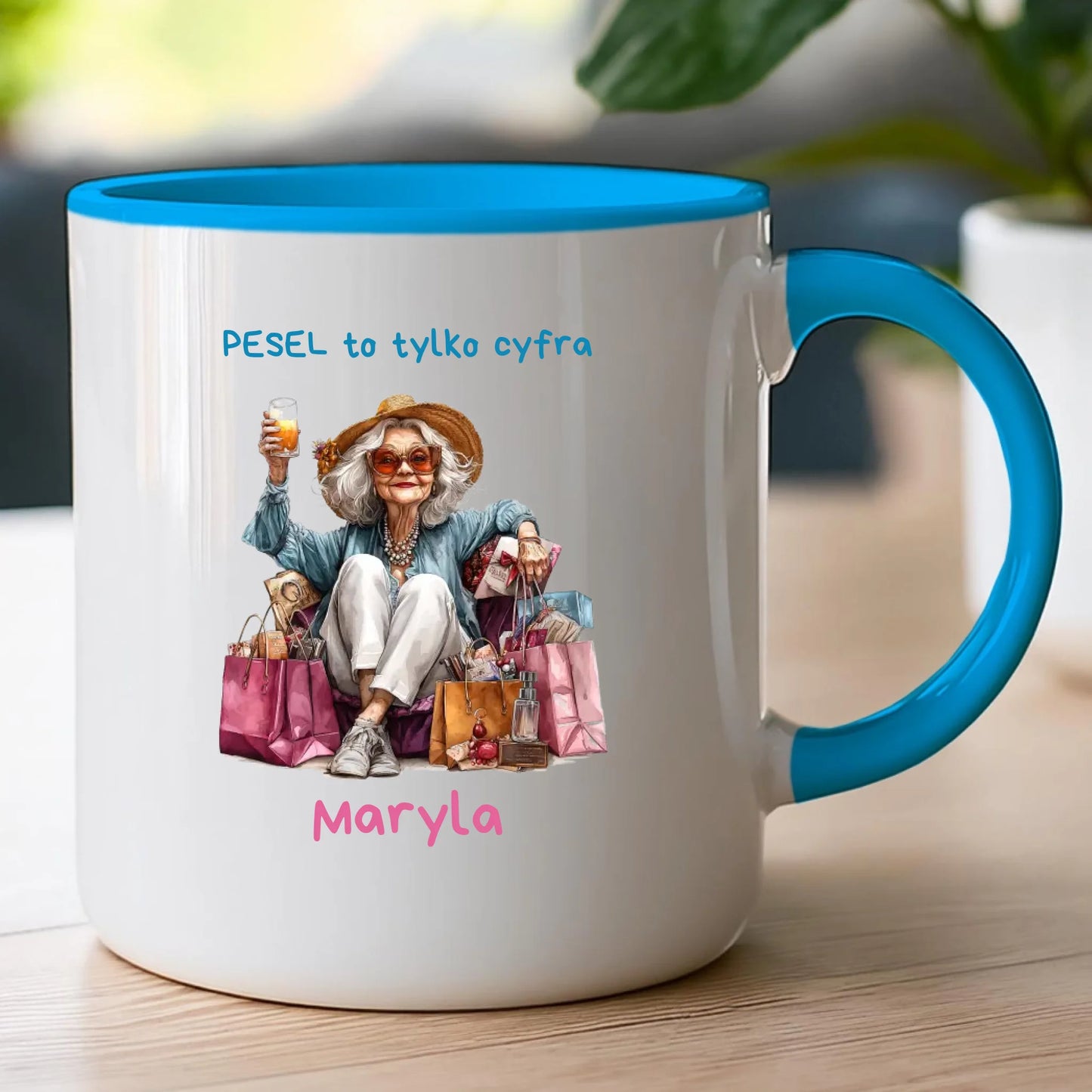 Kubek personalizowany dla starszej kobiety #405