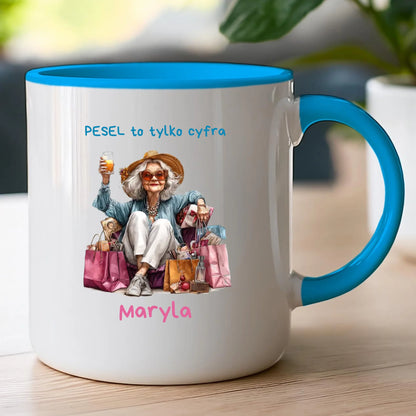 Kubek personalizowany dla starszej kobiety #405