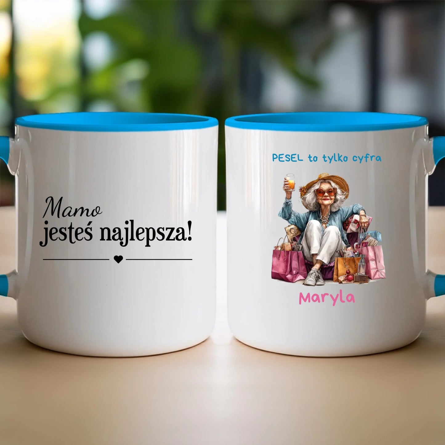 Kubek personalizowany dla starszej kobiety #405
