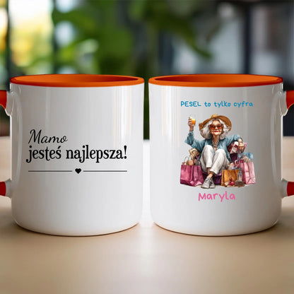 Kubek personalizowany dla starszej kobiety #405