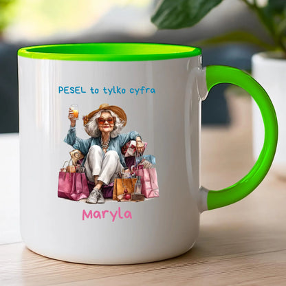 Kubek personalizowany dla starszej kobiety #405