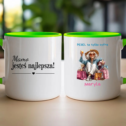 Kubek personalizowany dla starszej kobiety #405