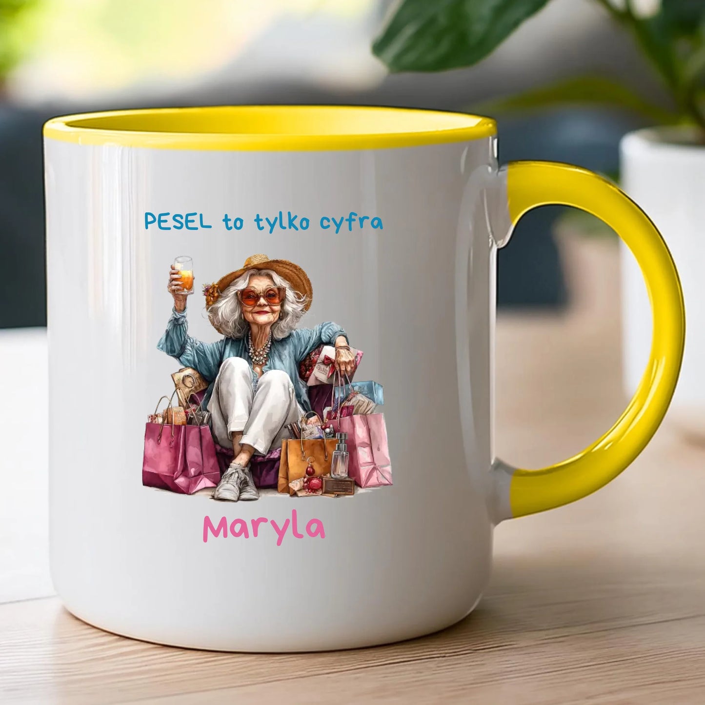 Kubek personalizowany dla starszej kobiety #405