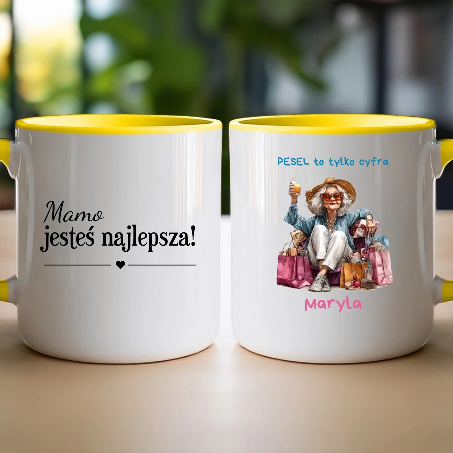 Kubek personalizowany dla starszej kobiety #405