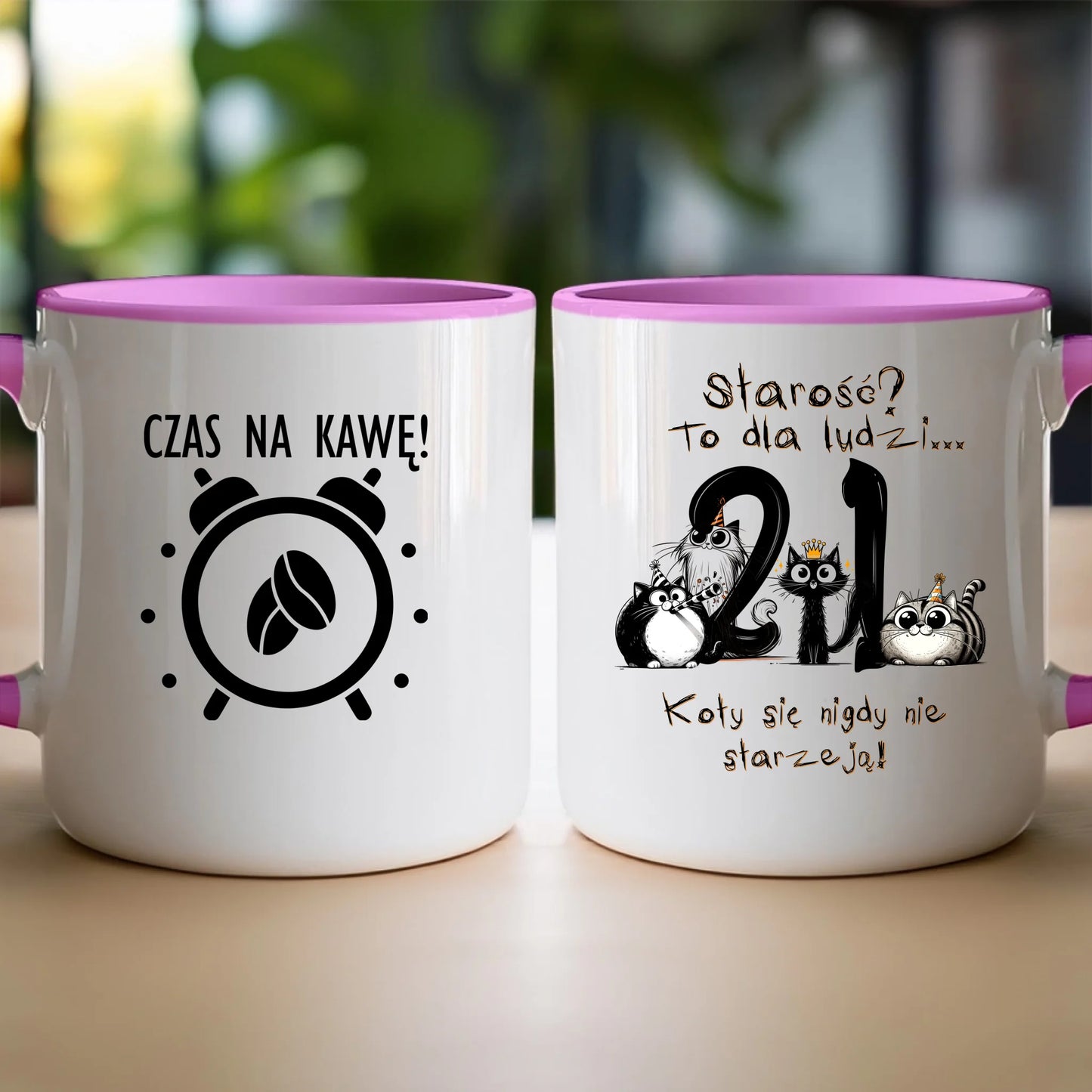Kubek personalizowany na urodziny - kociaki #5012