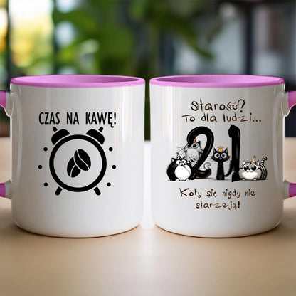 Kubek personalizowany na urodziny - kociaki #5012