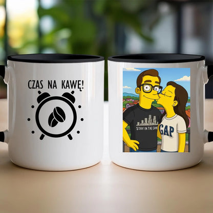Kubek - Twoje zdjęcie jak z Simpsonów [generowane przez AI]